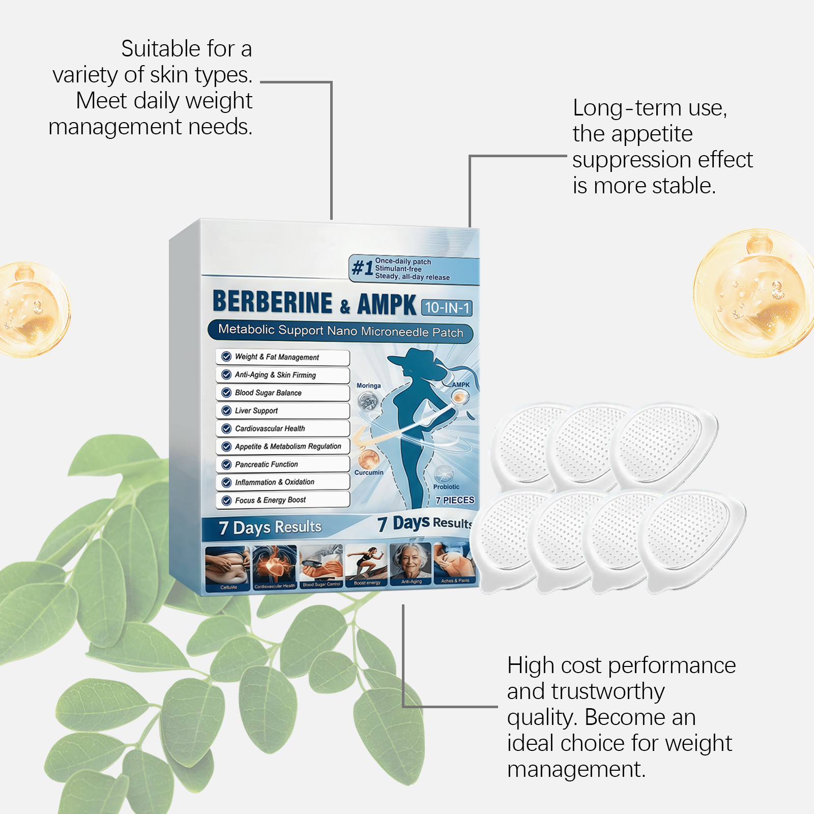 Body Care Patch Mild Formula Soft Skin Friendly Moisturizing Hydrating Portable Easy Use Daily Body Treatment