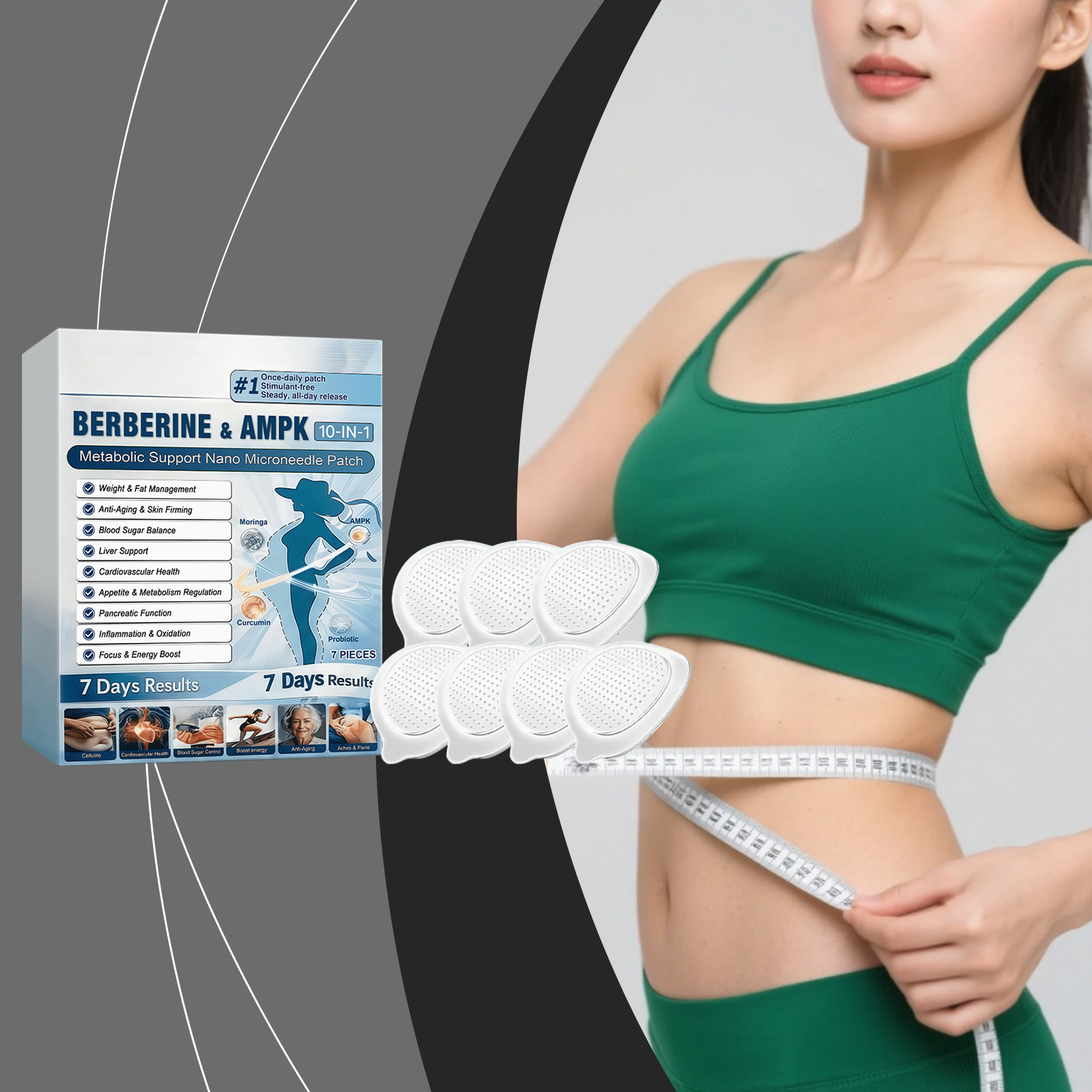 Body Care Patch Mild Formula Soft Skin Friendly Moisturizing Hydrating Portable Easy Use Daily Body Treatment