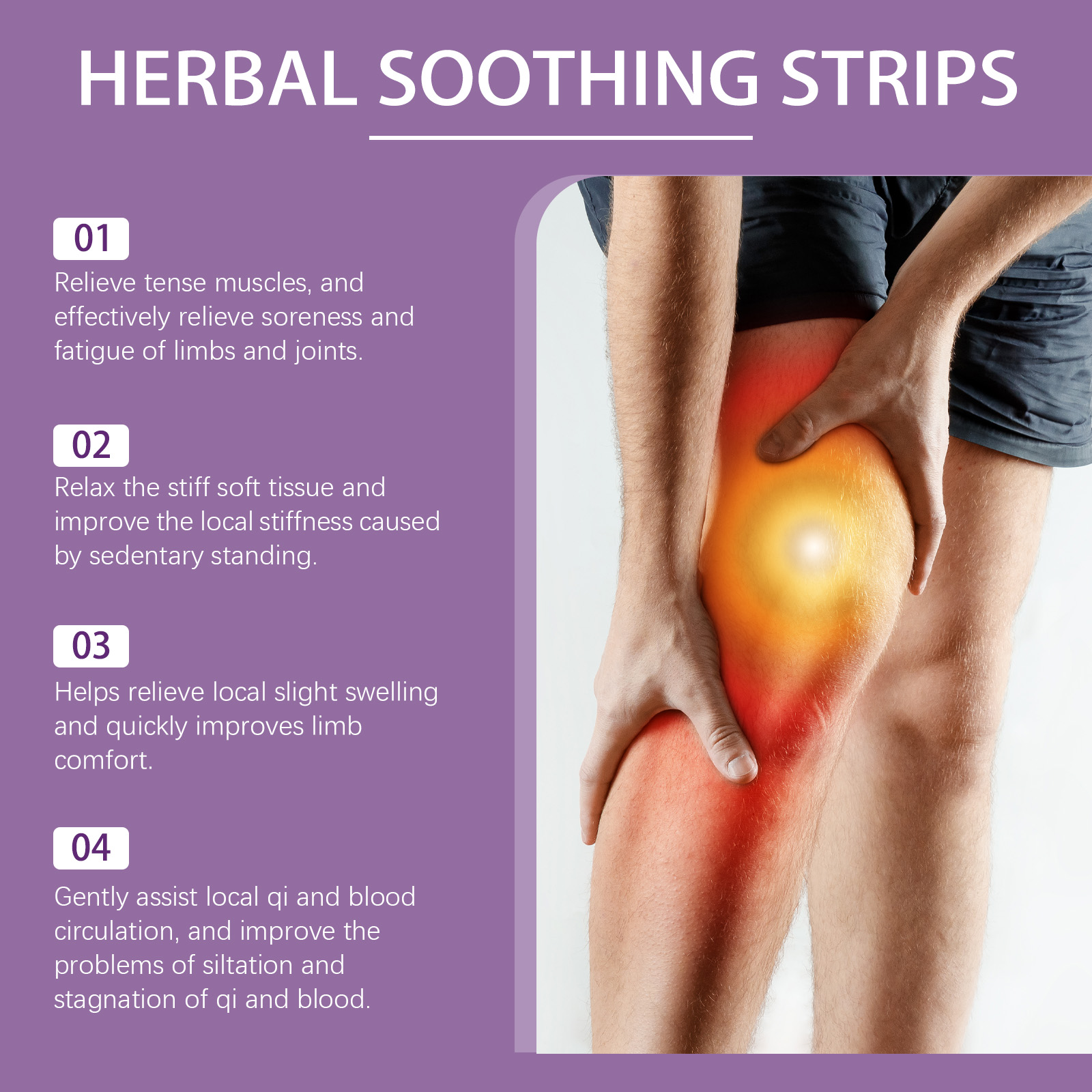Herbal Joint Care Patch Mild Nourishing Comfortable Breathable Body Active Joint Muscle Nursing Sticker