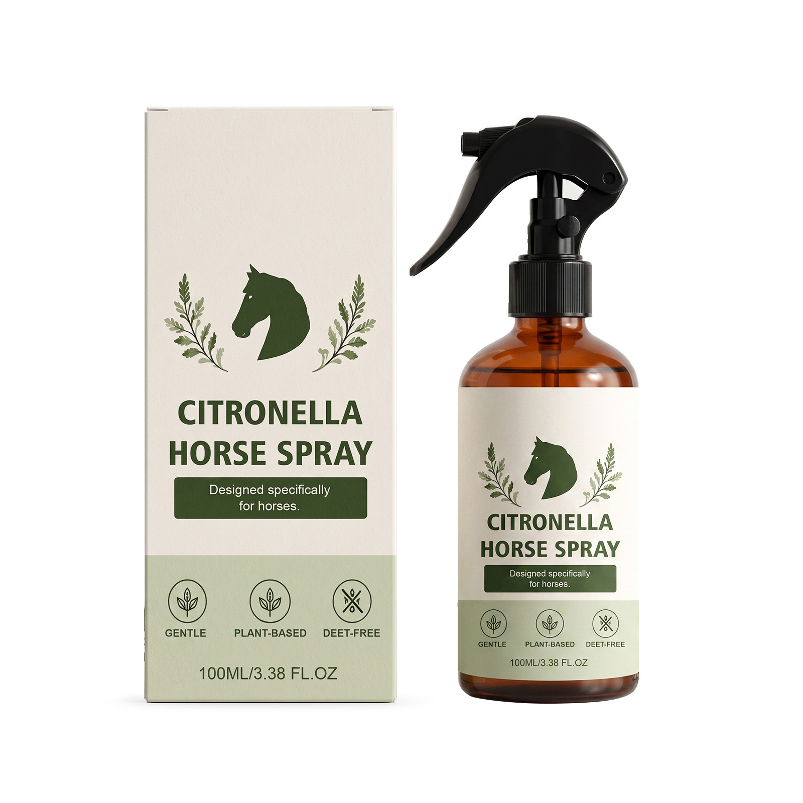 Citronella Insect Repellent Spray For Horse Mild Fur Cleansing Daily External Clean Care Portable