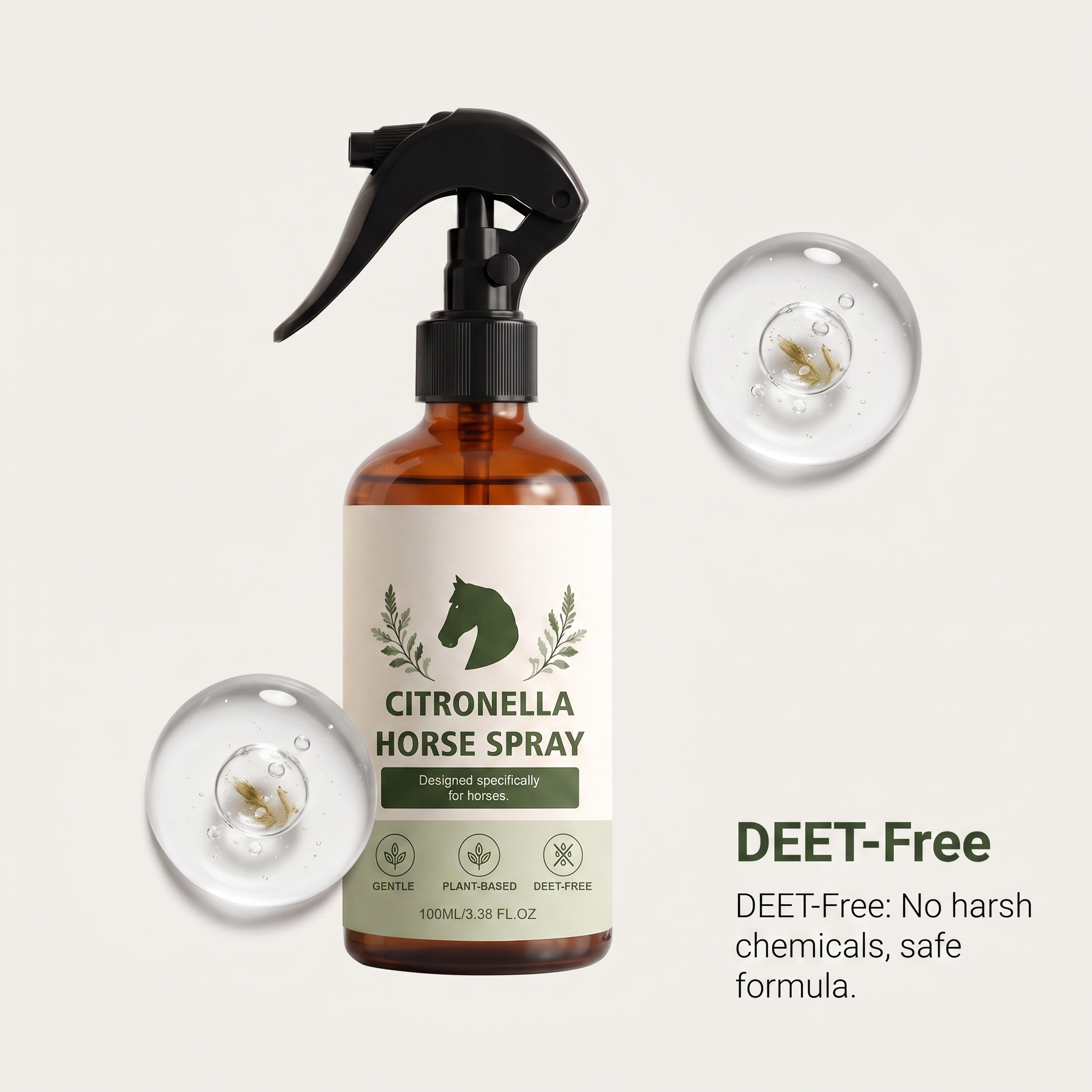 Citronella Insect Repellent Spray For Horse Mild Fur Cleansing Daily External Clean Care Portable