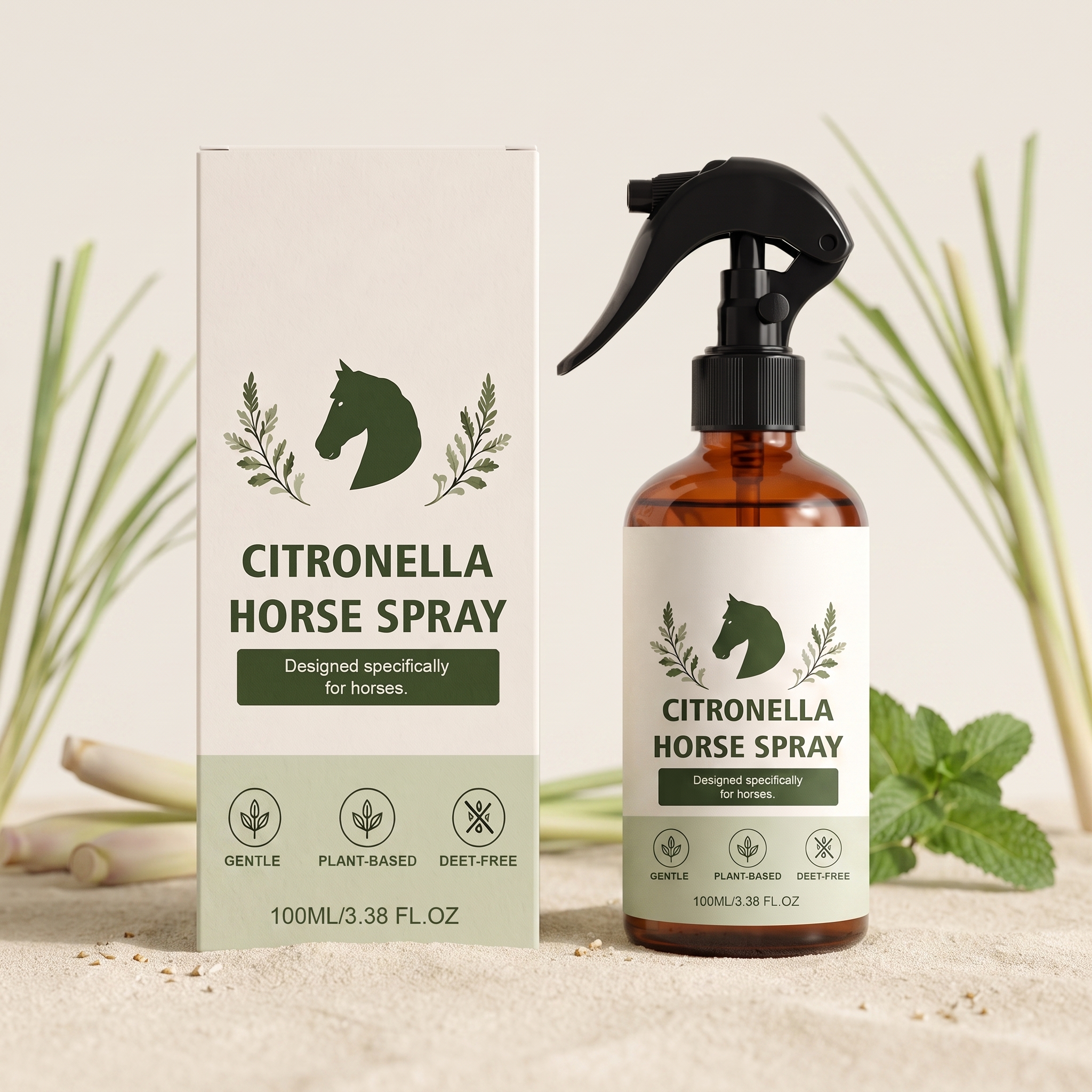 Citronella Insect Repellent Spray For Horse Mild Fur Cleansing Daily External Clean Care Portable