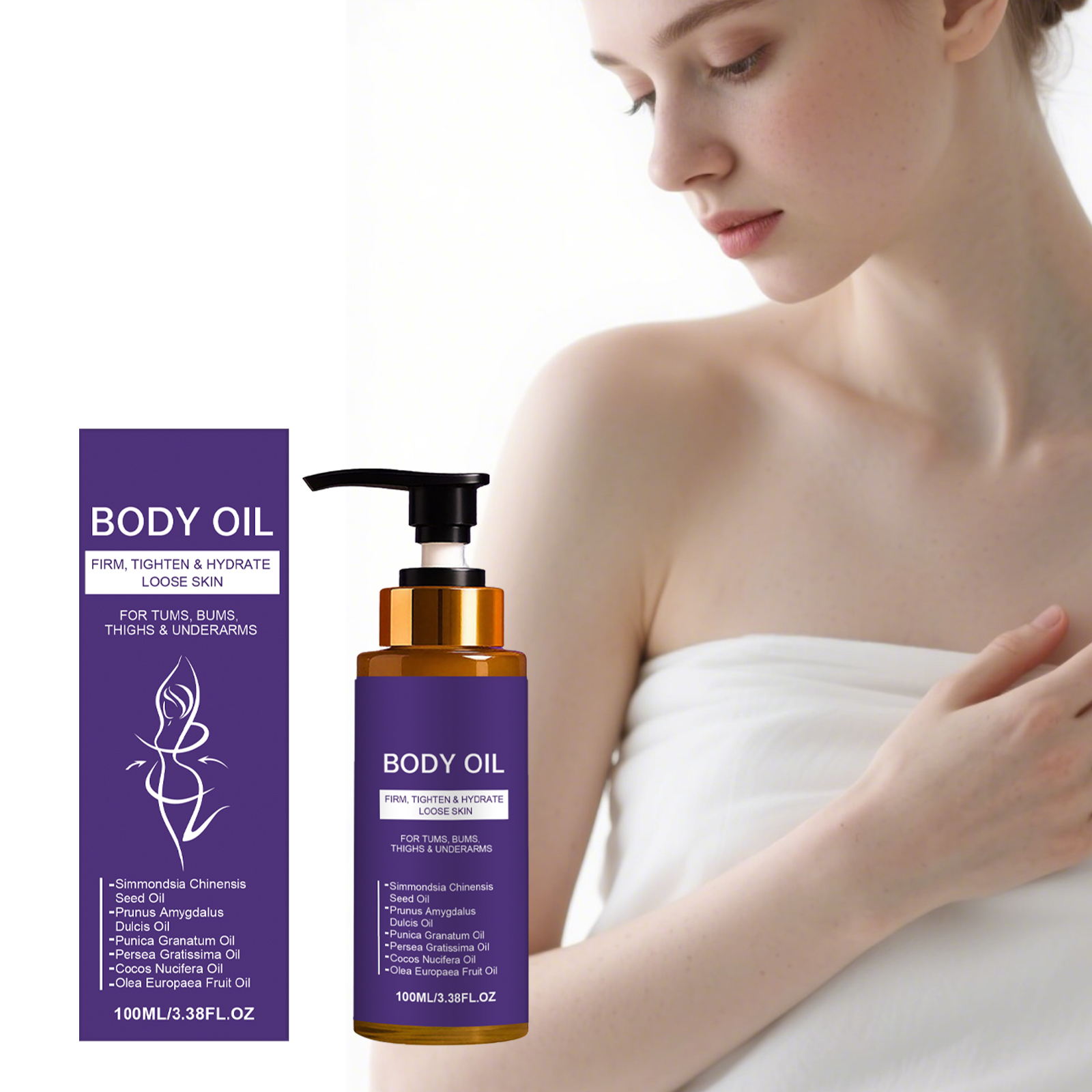 Body Care Oil Infused Various Fruit Extracts Soft Aroma Smooth Texture Hydrate Moisturize Full Body Skin