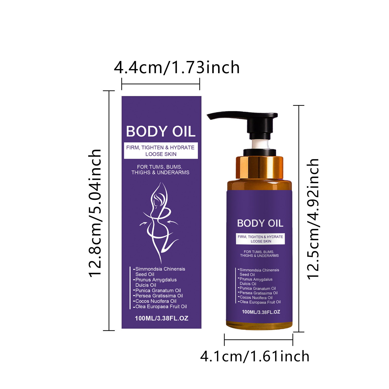 Body Care Oil Infused Various Fruit Extracts Soft Aroma Smooth Texture Hydrate Moisturize Full Body Skin