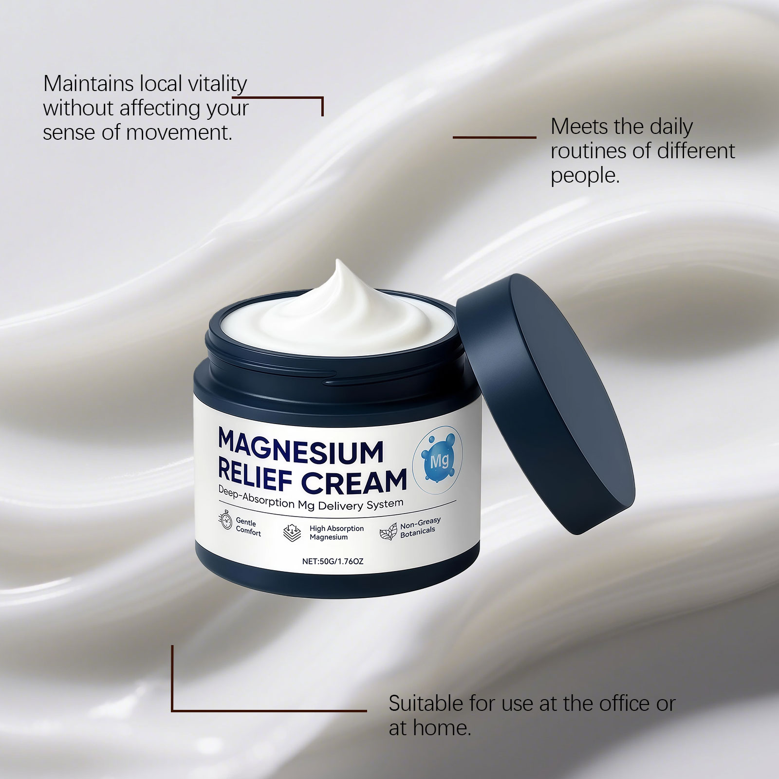 Joint Care Magnesium Cream Mild Ingredients Daily Outdoor Moisturizing Comfort Joint Portable Nourishing Ointment