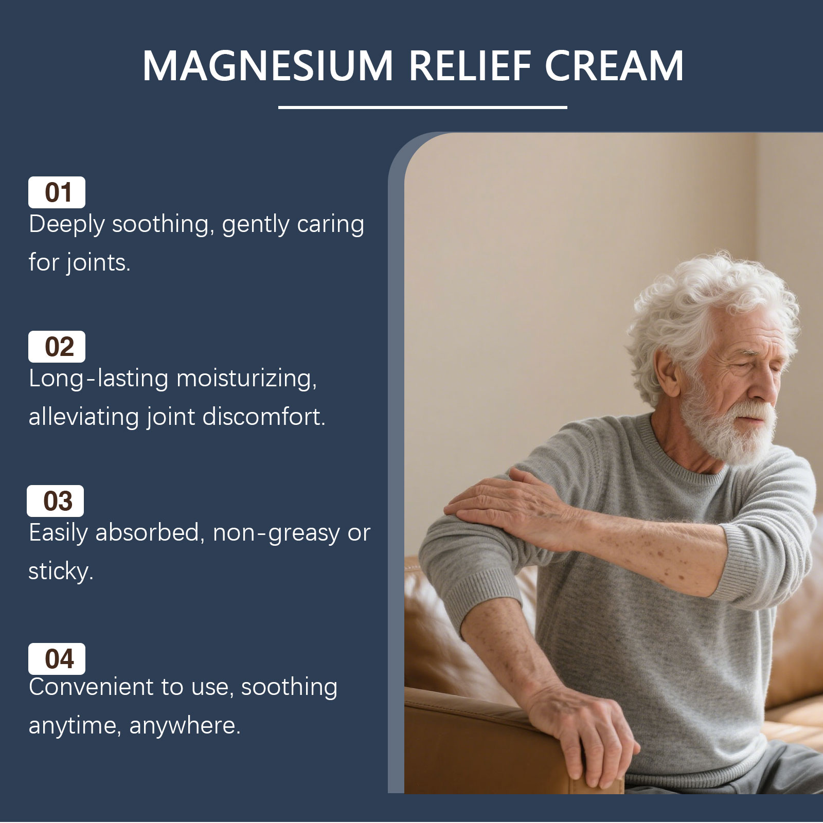 Joint Care Magnesium Cream Mild Ingredients Daily Outdoor Moisturizing Comfort Joint Portable Nourishing Ointment