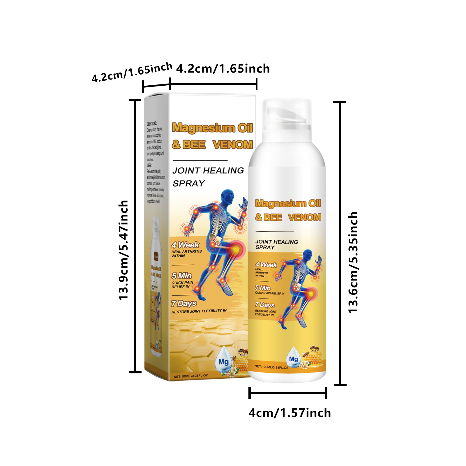 Bee Venom Joint Relief Spray Daily Alleviate Joint Discomfort Body Soothe Nourish Massage Care Mist