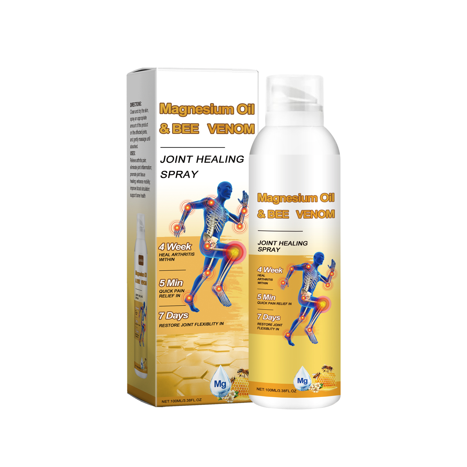 Bee Venom Joint Relief Spray Daily Alleviate Joint Discomfort Body Soothe Nourish Massage Care Mist