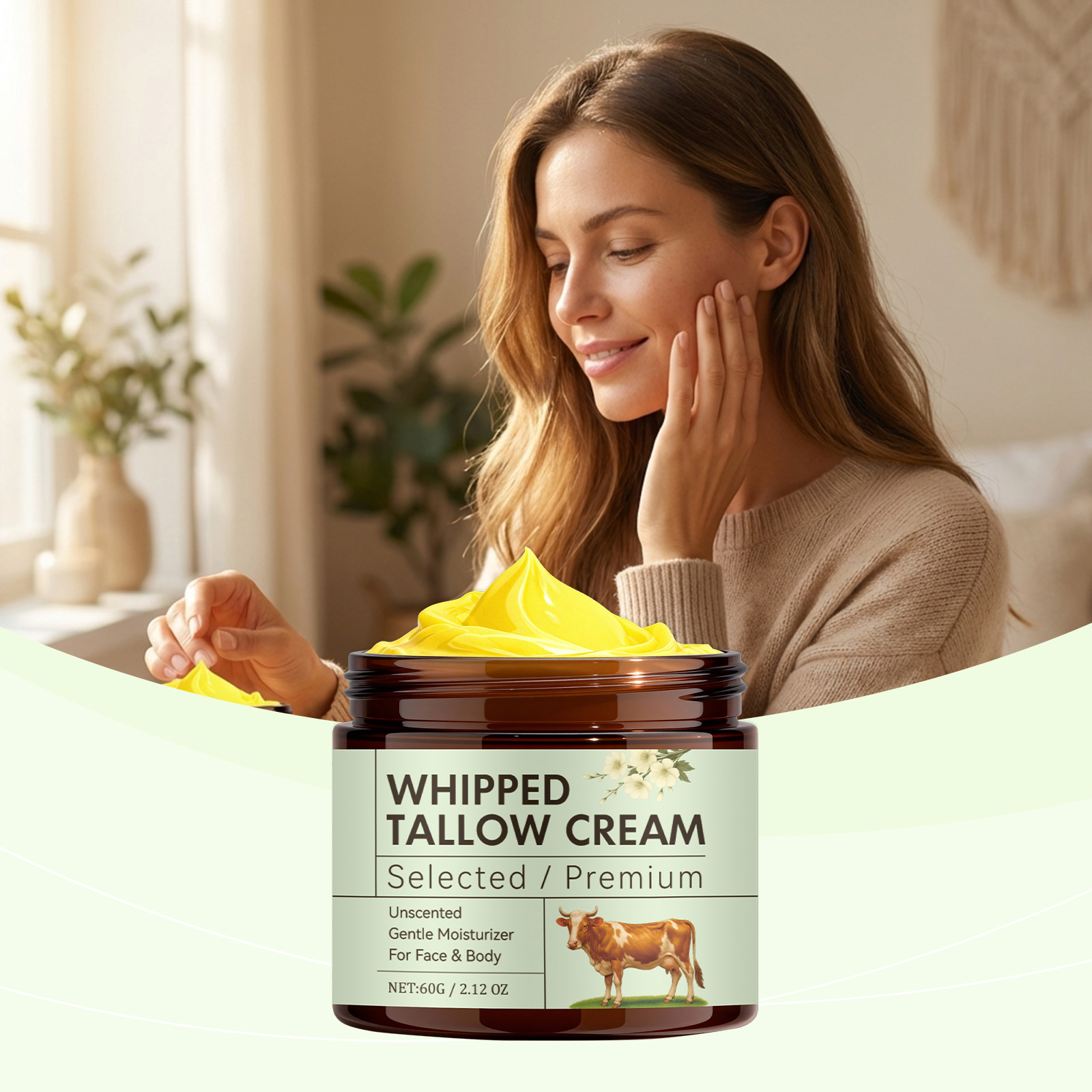 Light Butter Care Cream Fragrance Free Facial Body Multi Purpose Hydrating Softening Full Skin Suitable Moisturizing Lotion