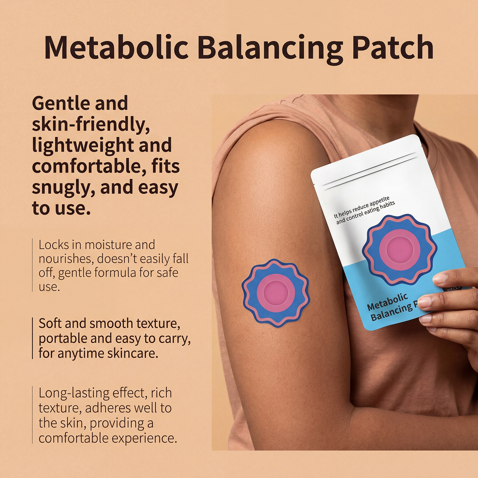 Body Care Patch Daily Balanced Comfortable Skin Nourishing Soft Elastic Compact Portable