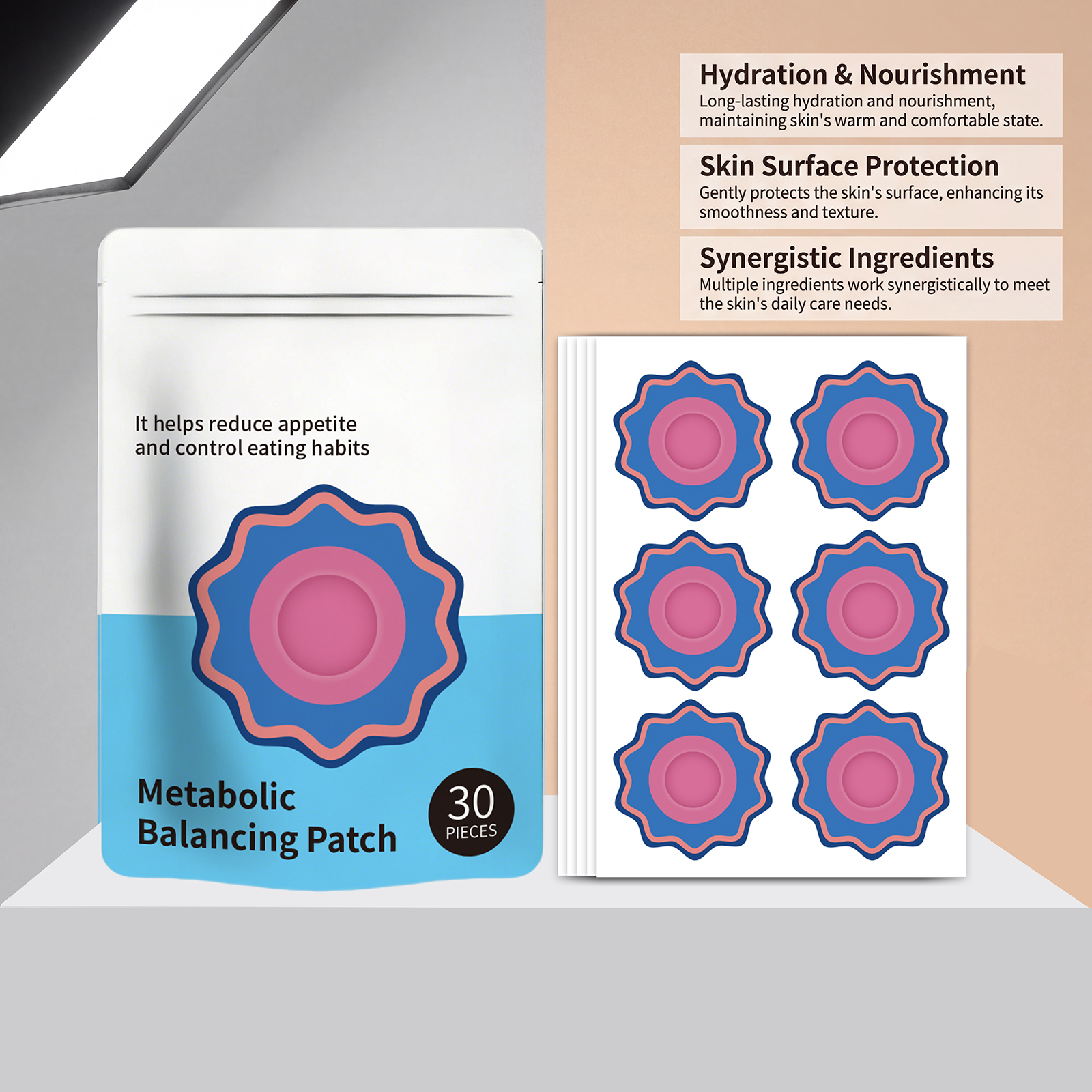 Body Care Patch Daily Balanced Comfortable Skin Nourishing Soft Elastic Compact Portable