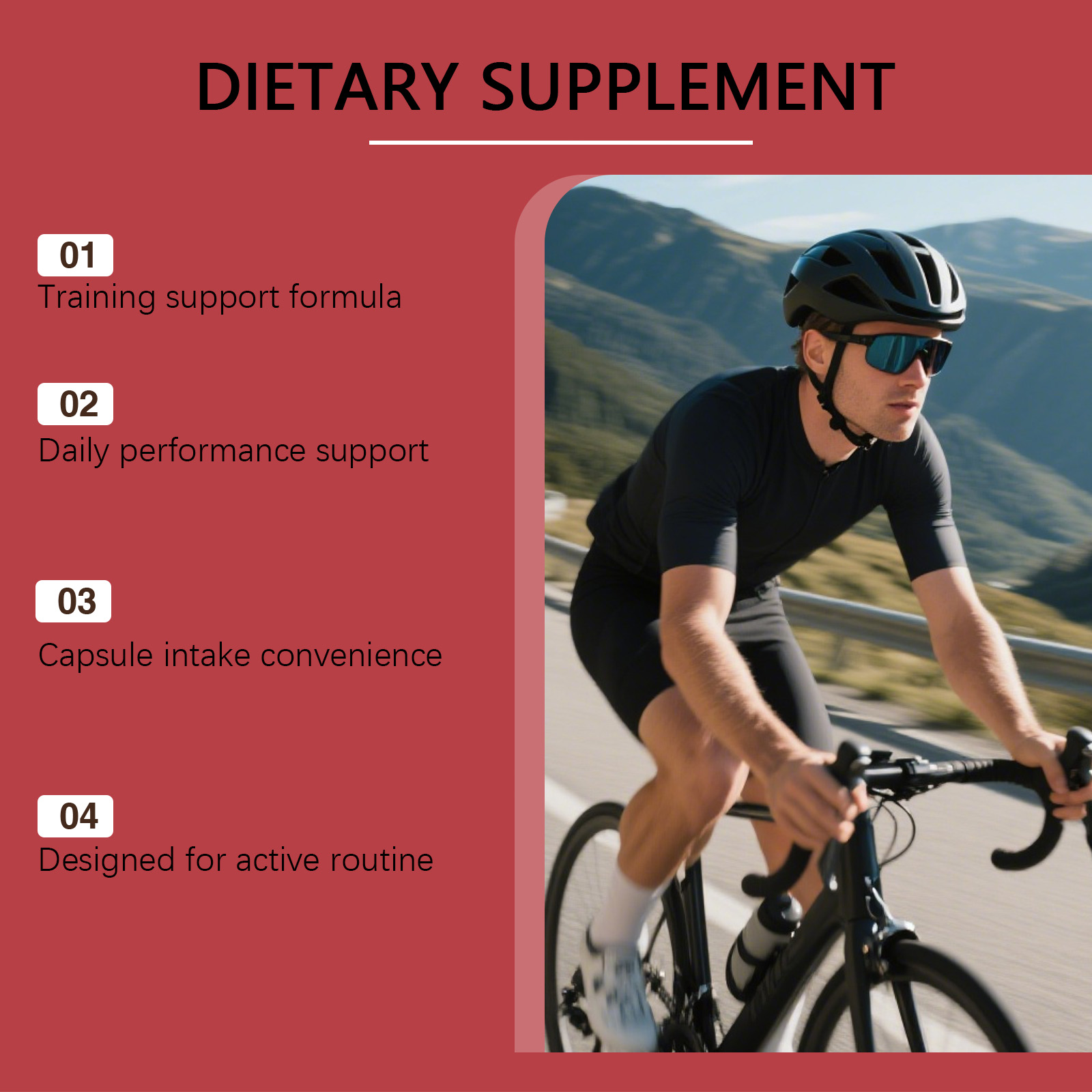 Body Care Support Capsule Daily Exercise Sports Muscle Care Boost Energy Supplement Capsule
