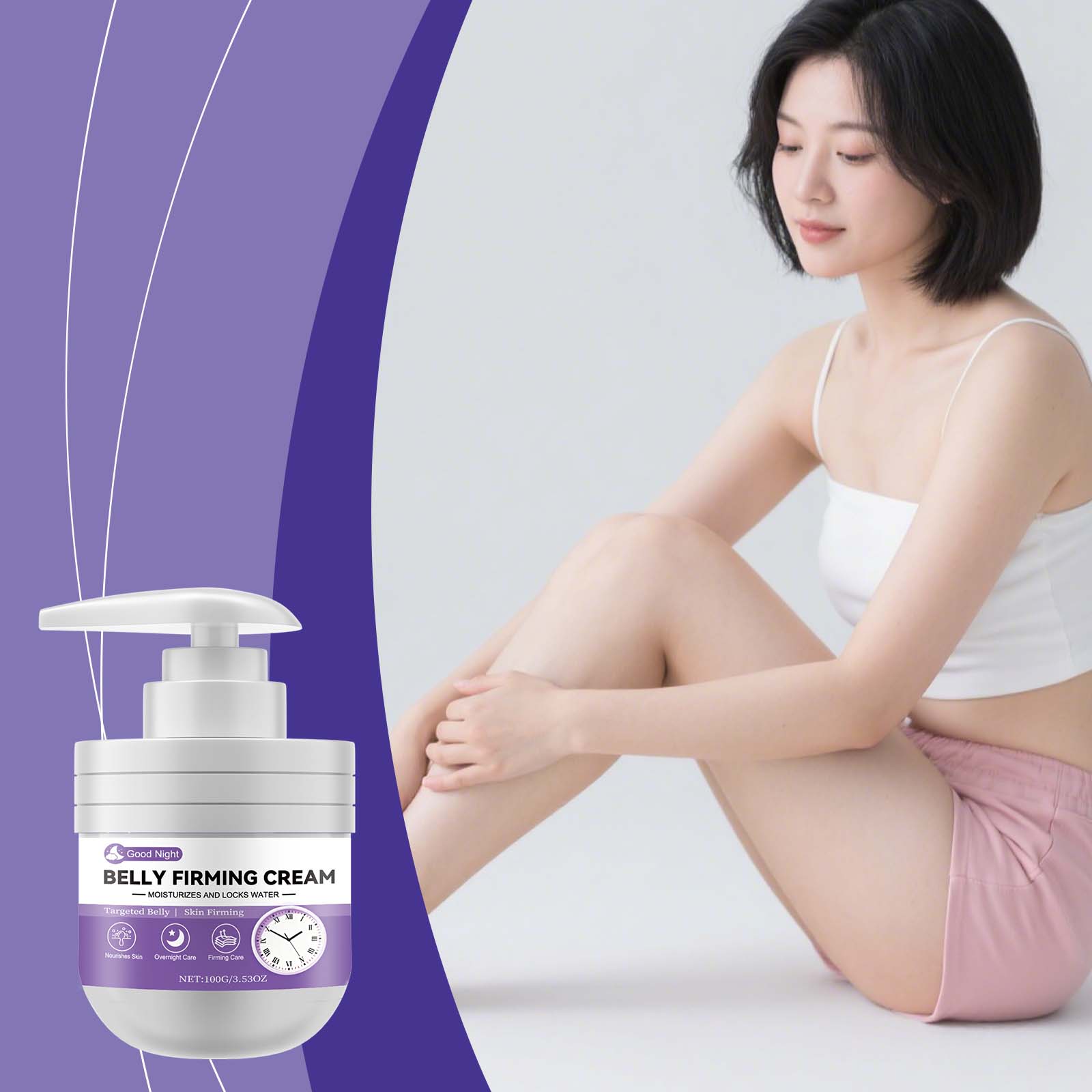 Body Care Cream Mild Formula Daily Soft Moisturizing Abdomen Body Skin External Smearing Care Ointment