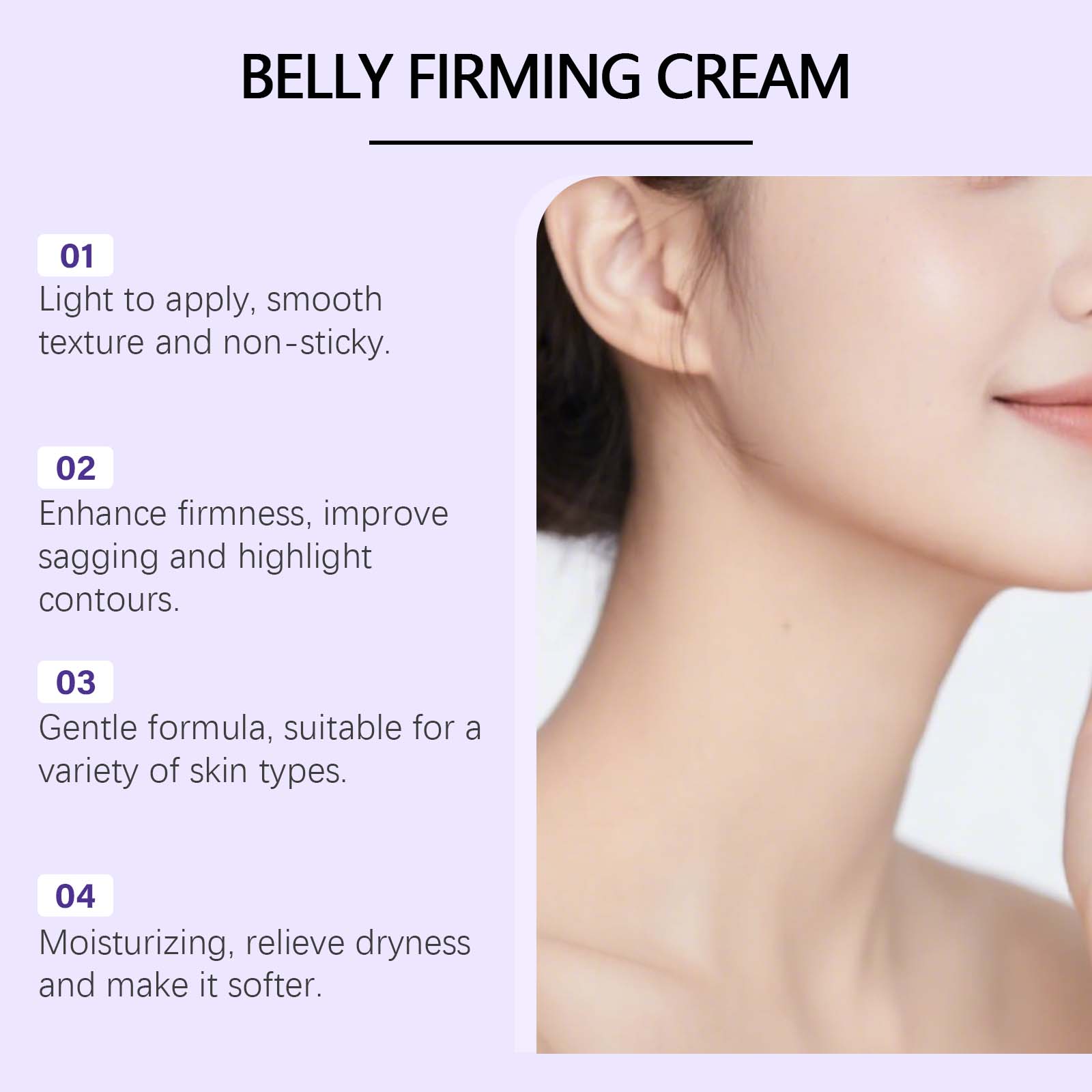 Body Care Cream Mild Formula Daily Soft Moisturizing Abdomen Body Skin External Smearing Care Ointment