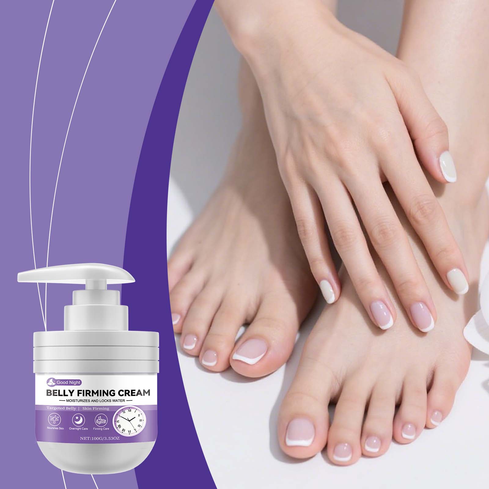 Body Care Cream Mild Formula Daily Soft Moisturizing Abdomen Body Skin External Smearing Care Ointment