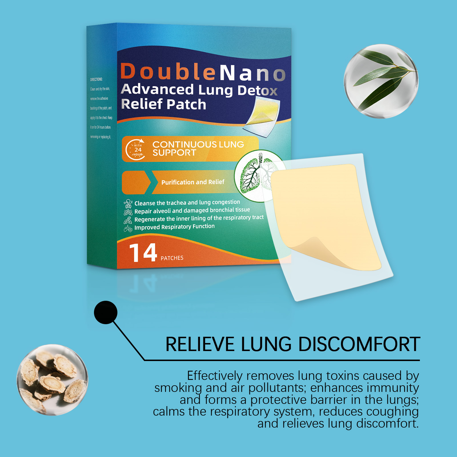 Body Freshening Care Patch Daily Mild Nourishment Nose Fresh Air Physical Care Patch