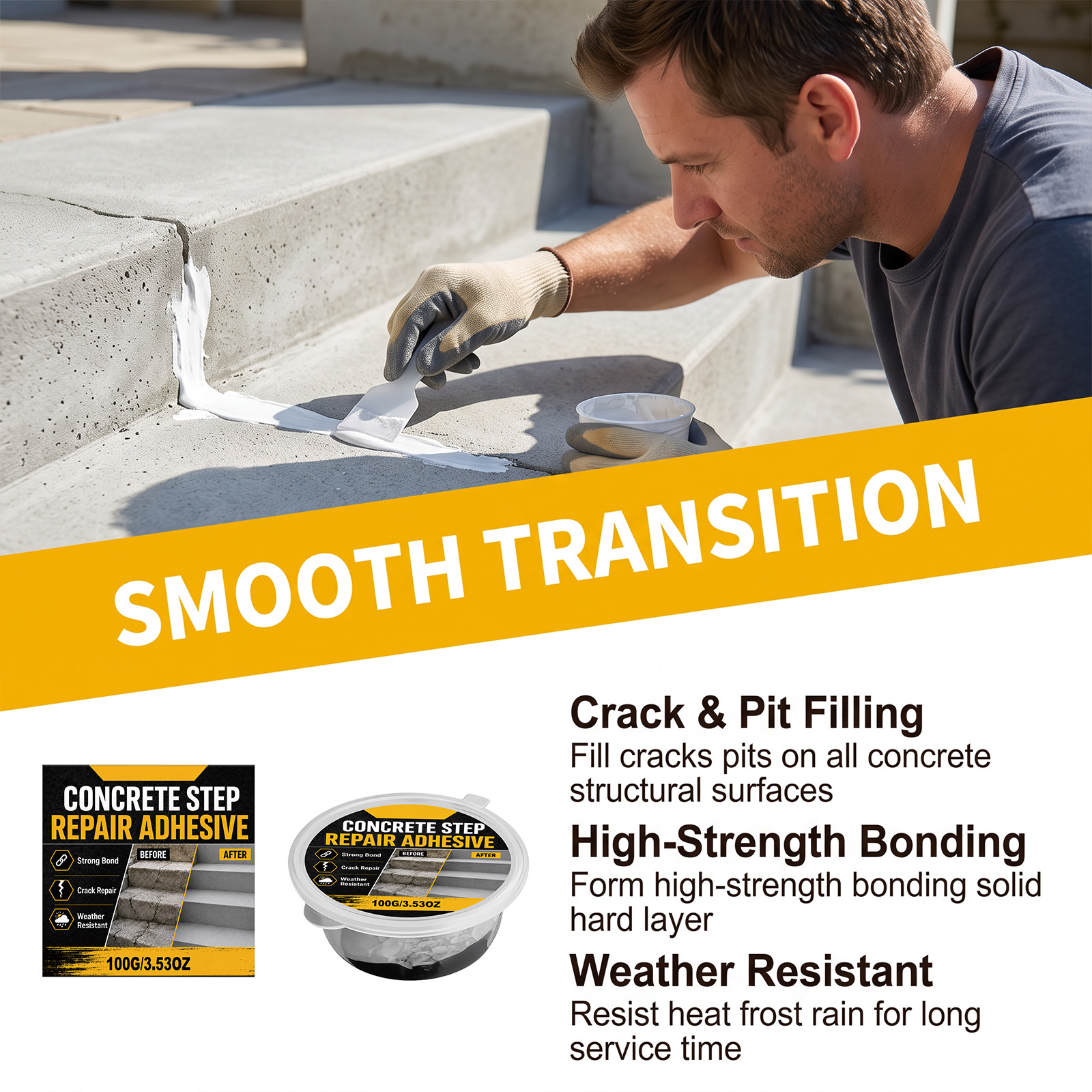 Household Multipurpose Repair Adhesive Bonding Waterproof Crack Filling Leakproof Floor Multi Scenario Application