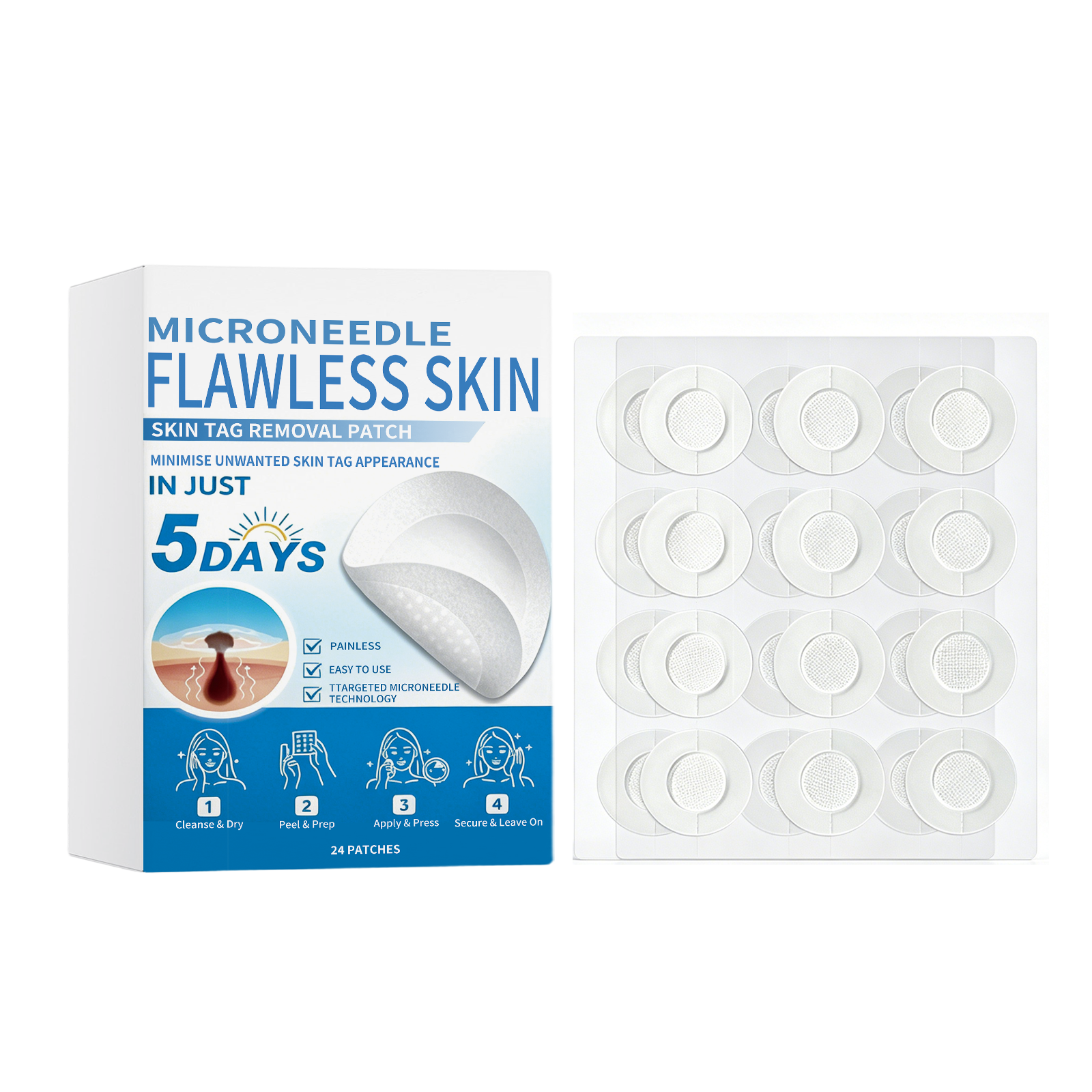 Skin Brightening Care Patch Thin Invisible Breathable Snug Soft Daily Care Glossy Smooth Facial Skin
