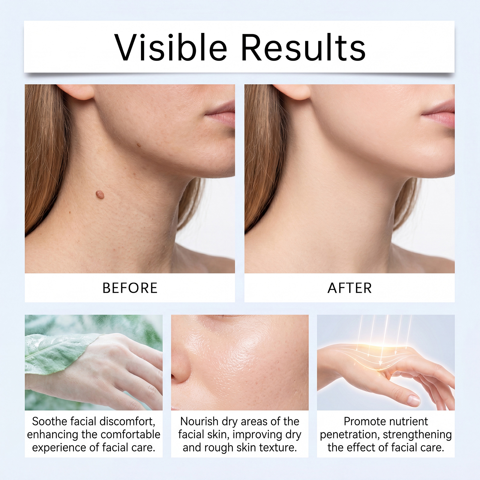 Skin Brightening Care Patch Thin Invisible Breathable Snug Soft Daily Care Glossy Smooth Facial Skin