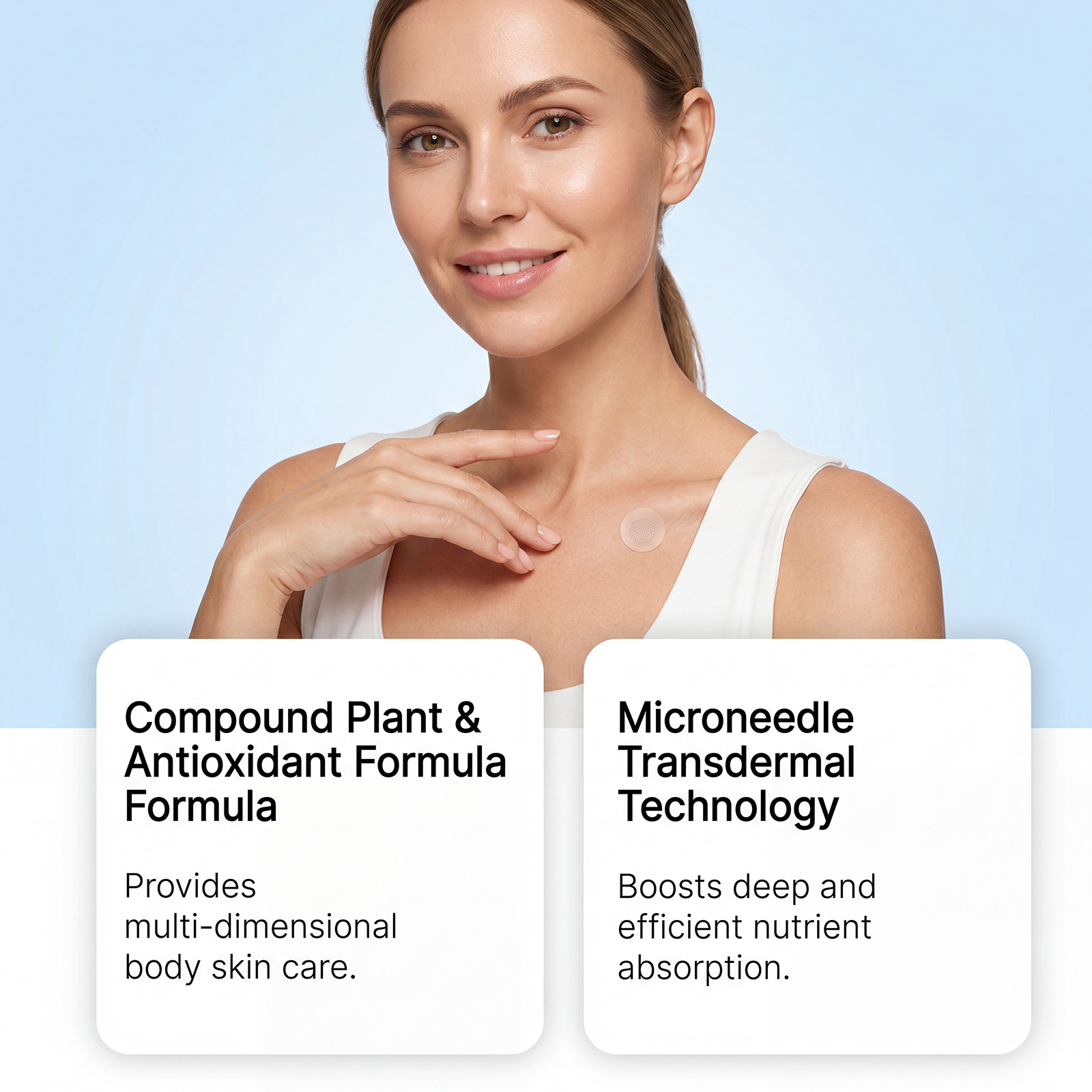 Skin Brightening Care Patch Thin Invisible Breathable Snug Soft Daily Care Glossy Smooth Facial Skin