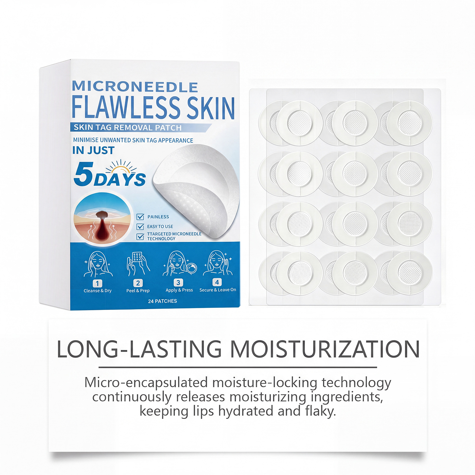 Skin Brightening Care Patch Thin Invisible Breathable Snug Soft Daily Care Glossy Smooth Facial Skin