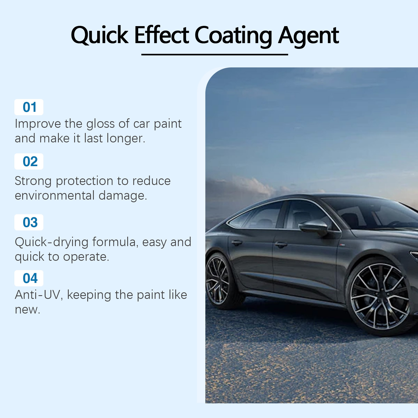 Car Coating Spray For Auto Care Refinish Repair Paint Wax Spray Coating Glaze Liquid