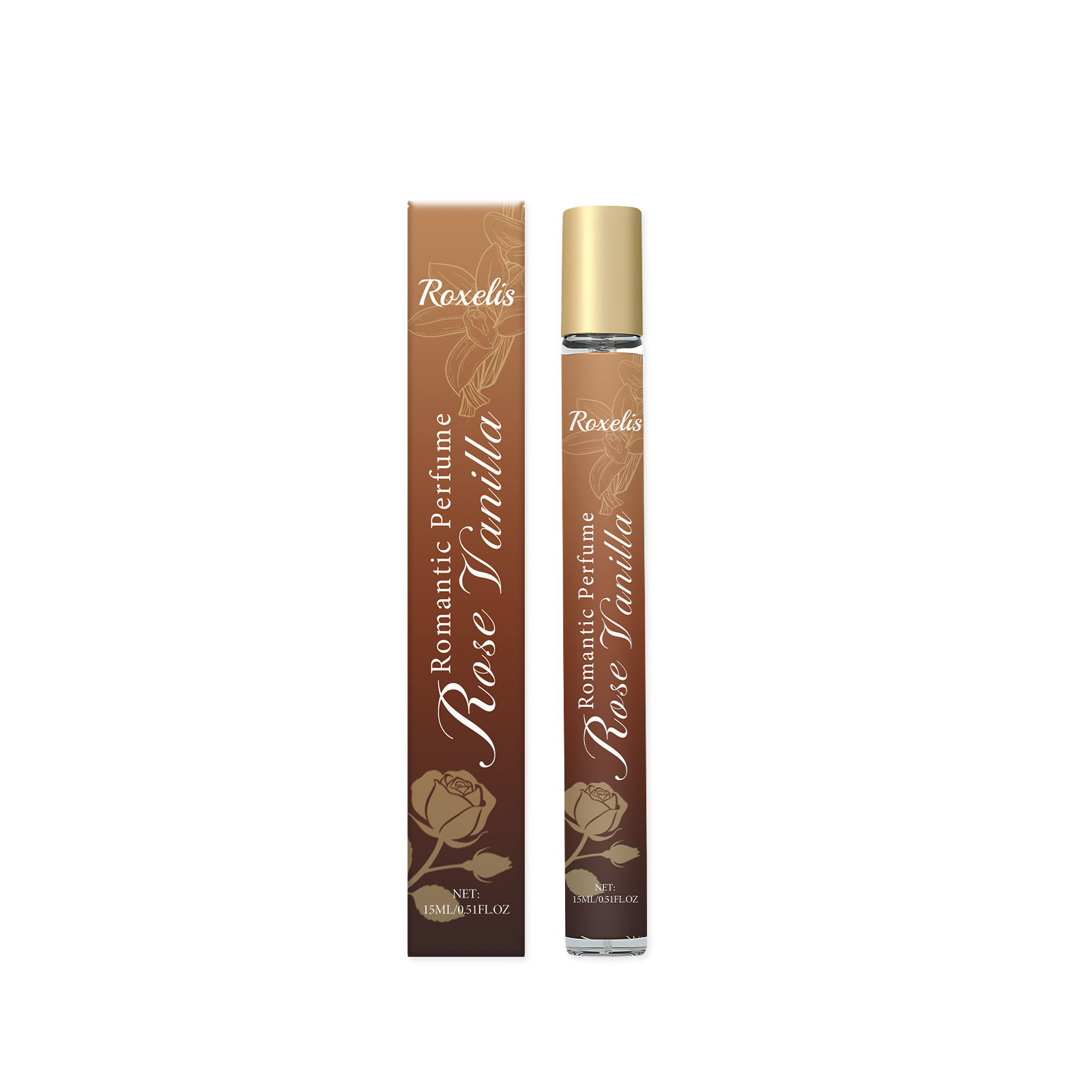 Rose Vanilla French Romantic Fragrance Layered Notes Sweet Delicate Daily Portable Eau De Toilette Spray