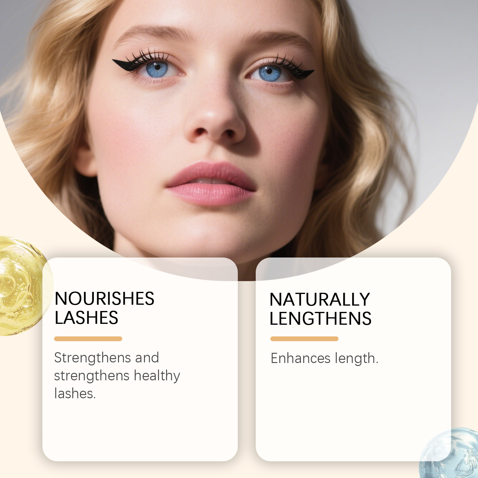 Eyelash Serum Mild Eye Lash Root Daily Natural Curly Glam Makeup Easy Application