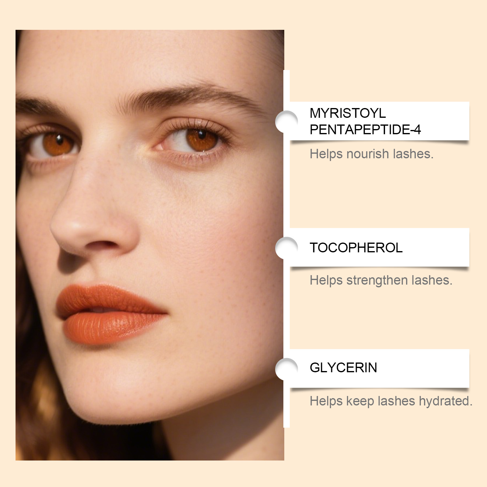 Eyelash Serum Mild Eye Lash Root Daily Natural Curly Glam Makeup Easy Application
