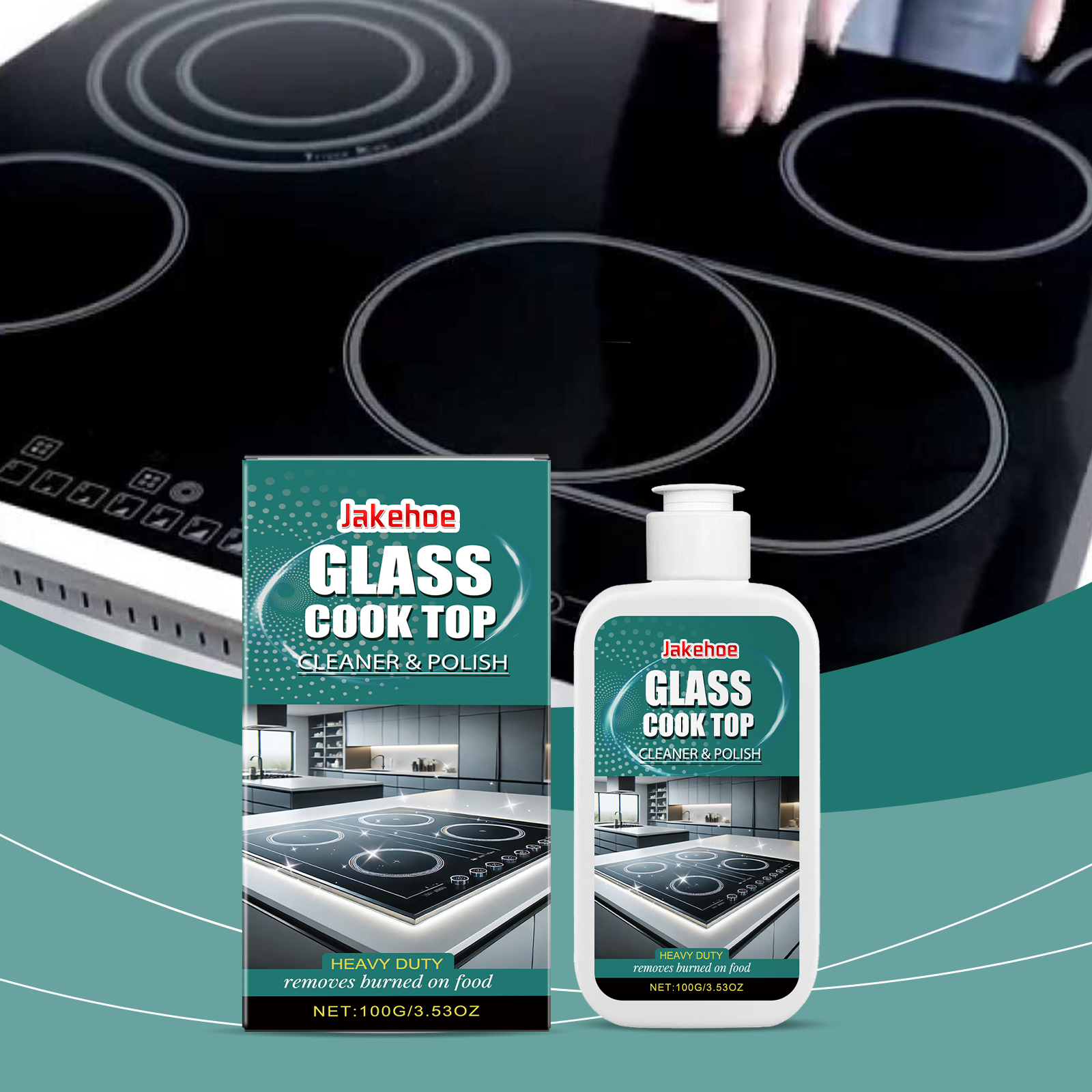 Glass Stove Cleaning Polishing Agent Household Kitchen Induction Ceramic Stove Stain Remover Cleaner