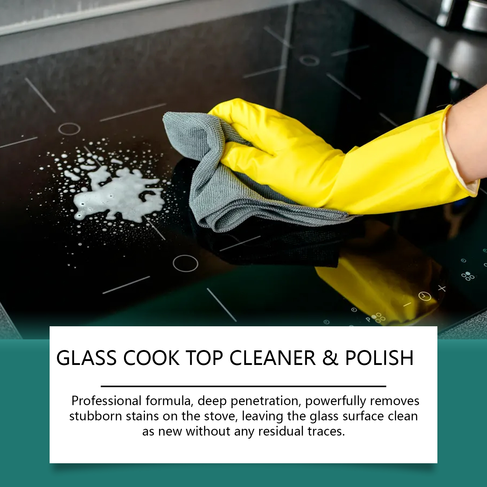 Glass Stove Cleaning Polishing Agent Household Kitchen Induction Ceramic Stove Stain Remover Cleaner
