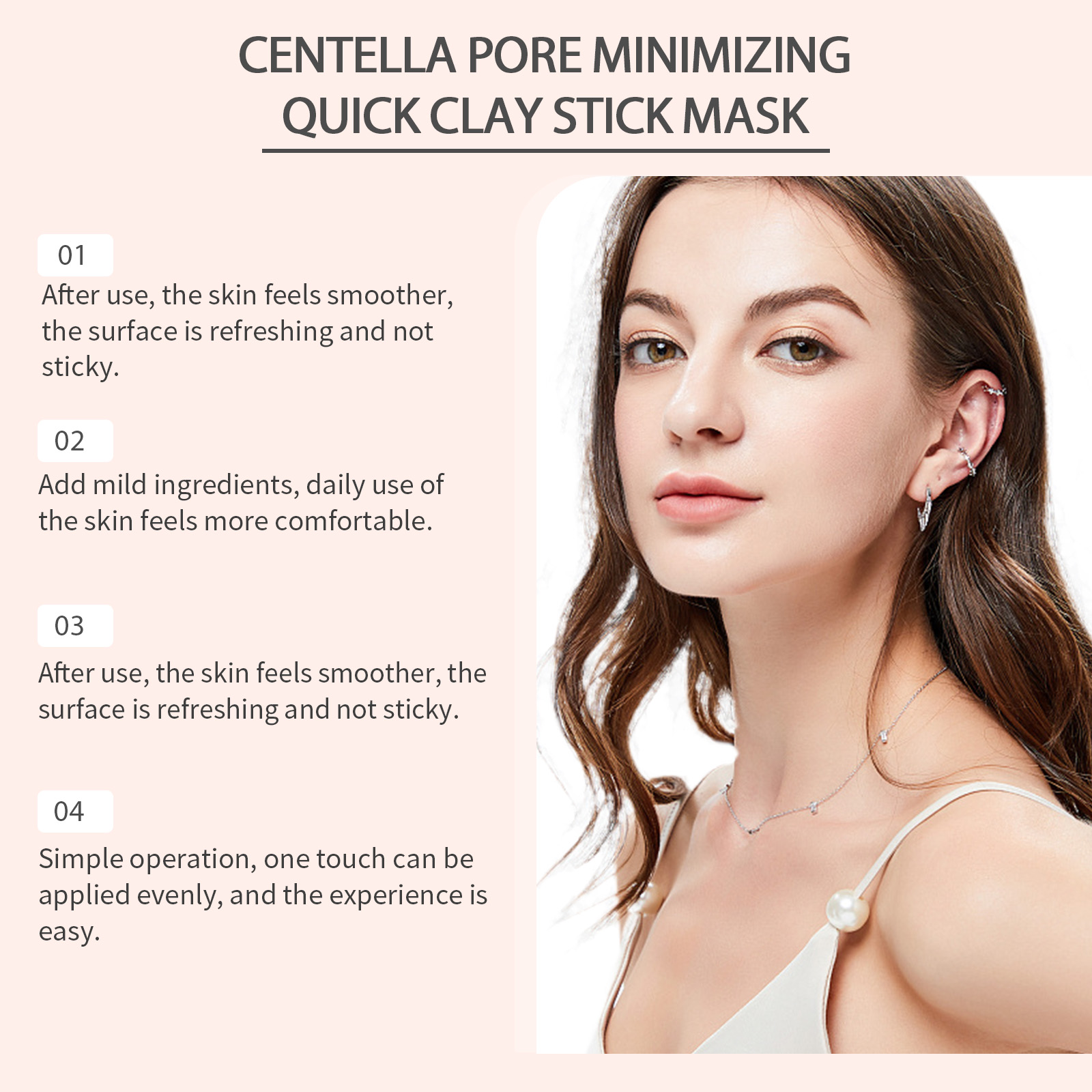 Centella Asiatica Clay Mask Stick Moisturize Soothe Discomfort Hydrate Facial Skin