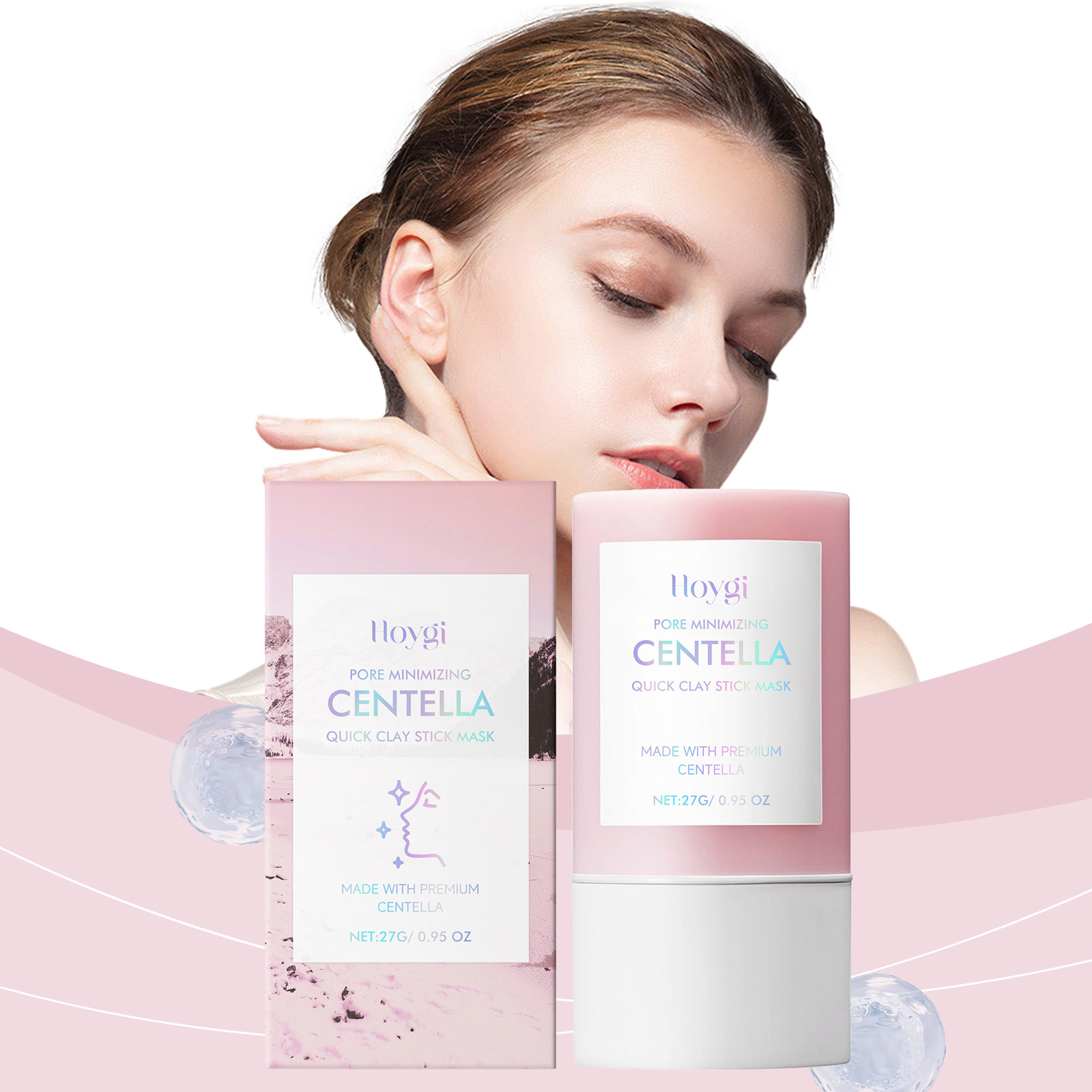 Centella Asiatica Clay Mask Stick Moisturize Soothe Discomfort Hydrate Facial Skin