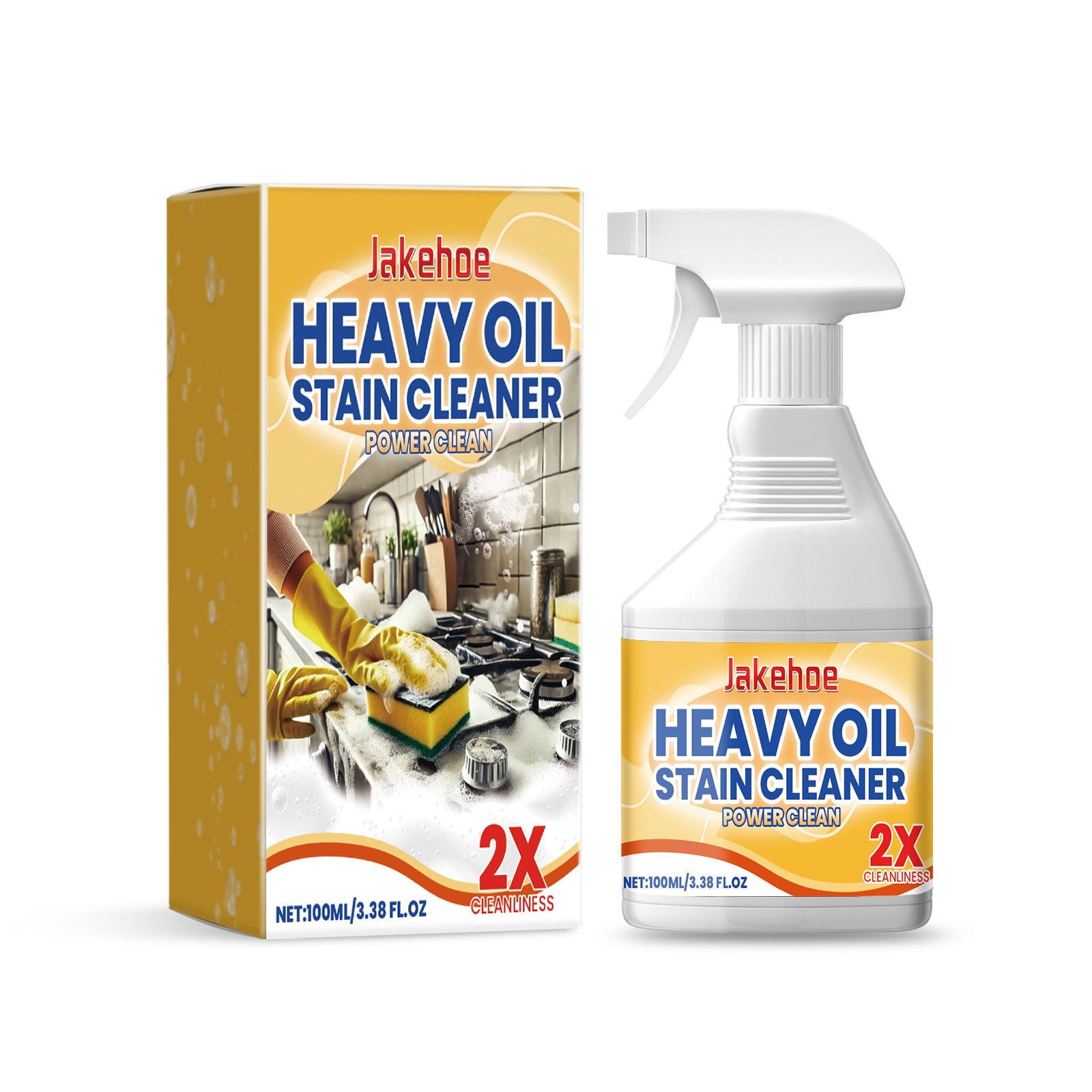 Kitchen Degreasing Cleaning Spray Heavy Oil Cleaner Range Hood Stove Kitchenware Stain Remover Clean