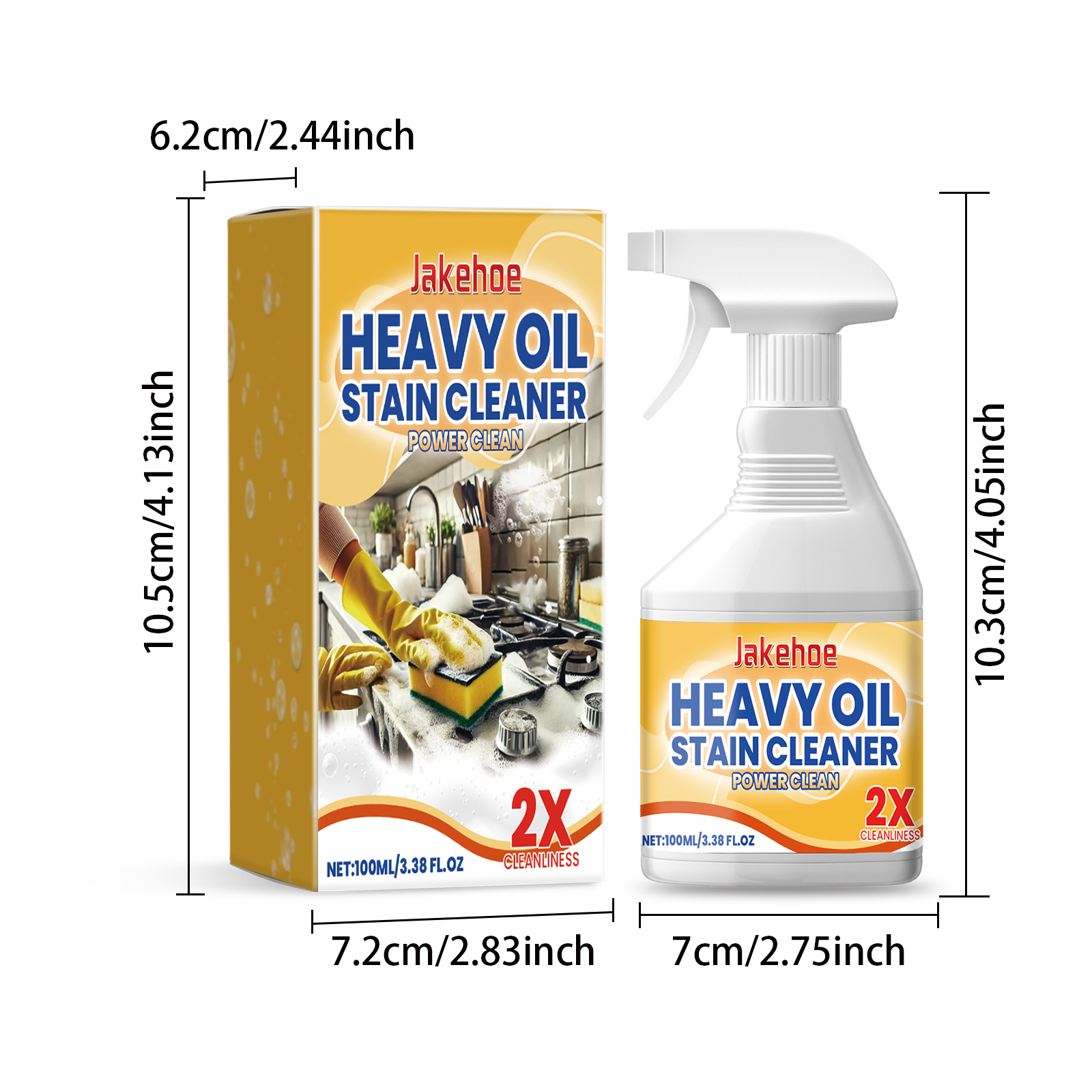 Kitchen Degreasing Cleaning Spray Heavy Oil Cleaner Range Hood Stove Kitchenware Stain Remover Clean