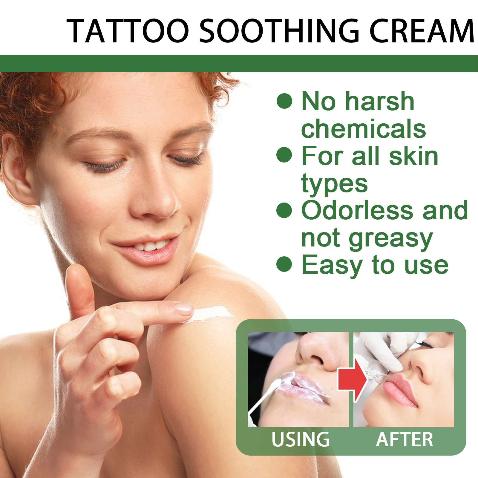 Tattoo Pain Relief Cream Soothing Numbing Aftercare Balm For Skin Comfort During Tattoo Piercing And Tattoo Process
