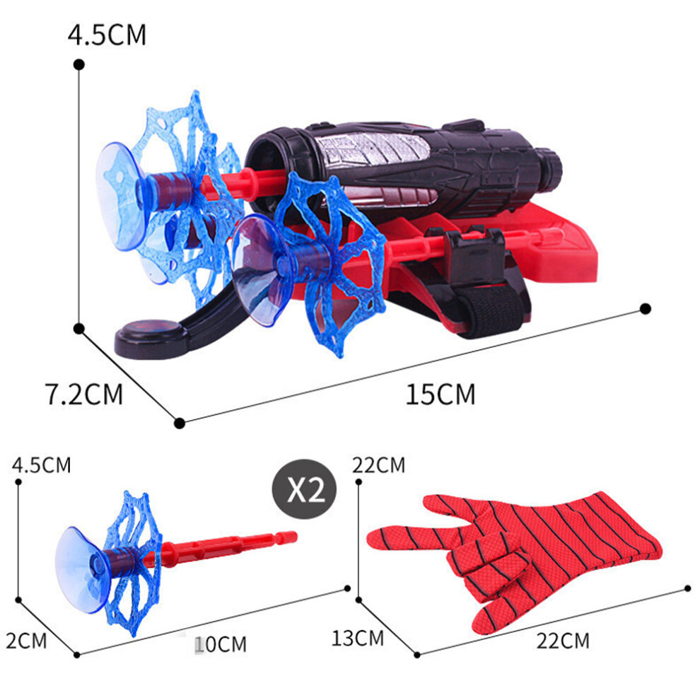 Spider-Man Glove Web Shooter Dart Blaster Launcher Toys Spiderman Costume