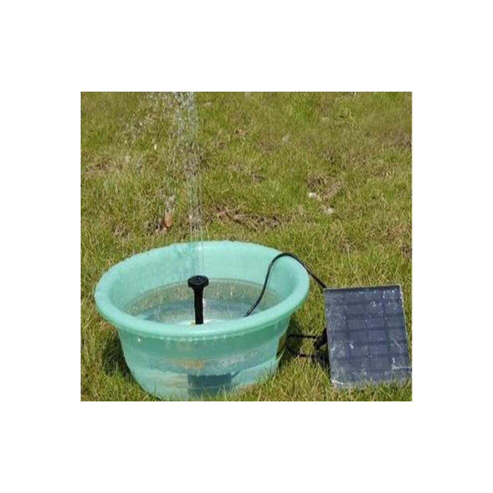 Solar Powered Floating Pump Water Fountain Birdbath Home Pool Garden Decor