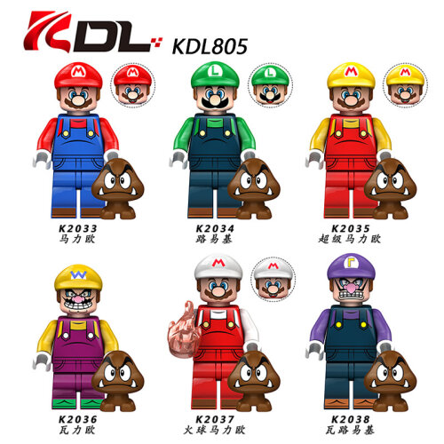 6PCS Mini Figures Building Blocks Characters Fits Lego