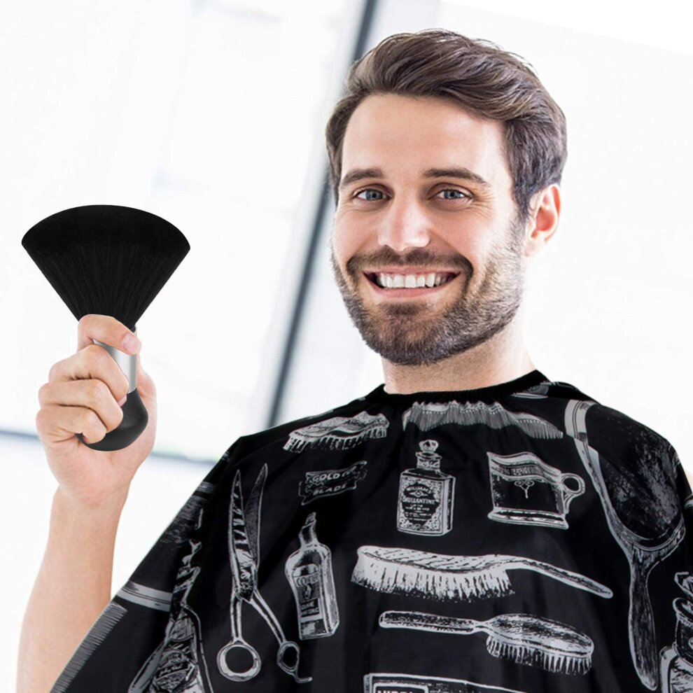 Professional Hair Cutting Cape with Neck Duster Brush, Salon Barber Cape, Hair Cutting A