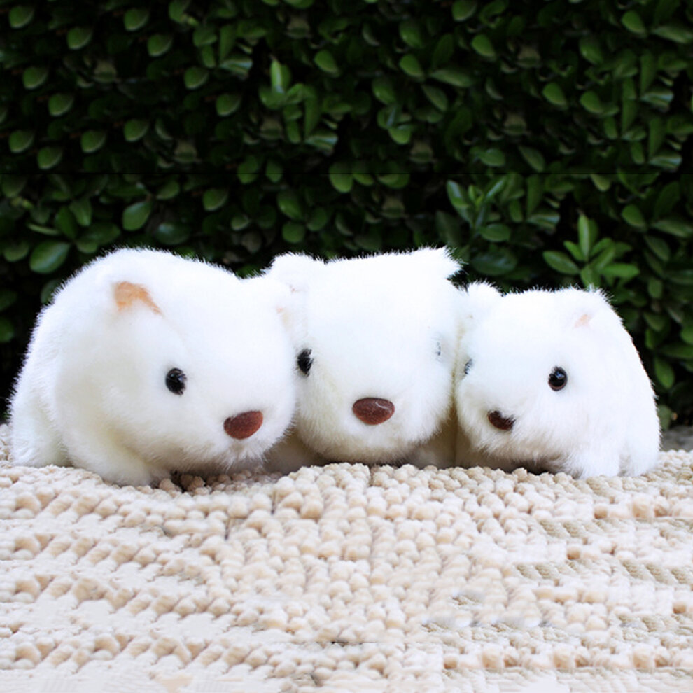(Grey) 18cm Simulation Plush Hamster Animal Plush Stuffed Doll Toy Home Sofa Decor