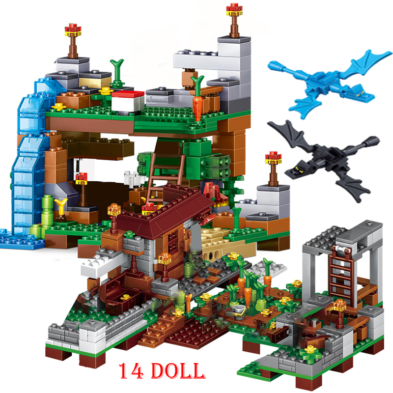 Minecraftsets Building Block Action Figures Compatible My World Set Gifts Toy DIY Minecraft My World Series Mini figure Building Block Fit Lego Toy Gift Model
