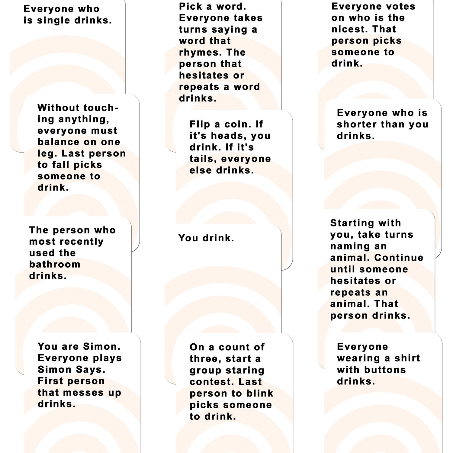 Board Game Card Bar Game These Cards Will Get You Drunk Fun Adult Drinking Game 2 to 8 People Toys for Parties Game Night