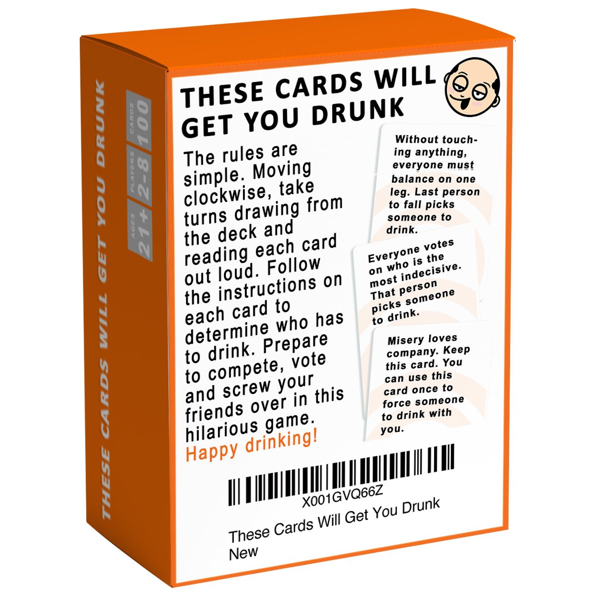 Board Game Card Bar Game These Cards Will Get You Drunk Fun Adult Drinking Game 2 to 8 People Toys for Parties Game Night