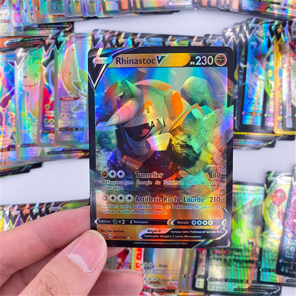Pokemon Cards Vmax Battle Game Cards Trading Collection Shining Playing Cards 200pcs Rare Cards Collection Gift for Kids and Fans