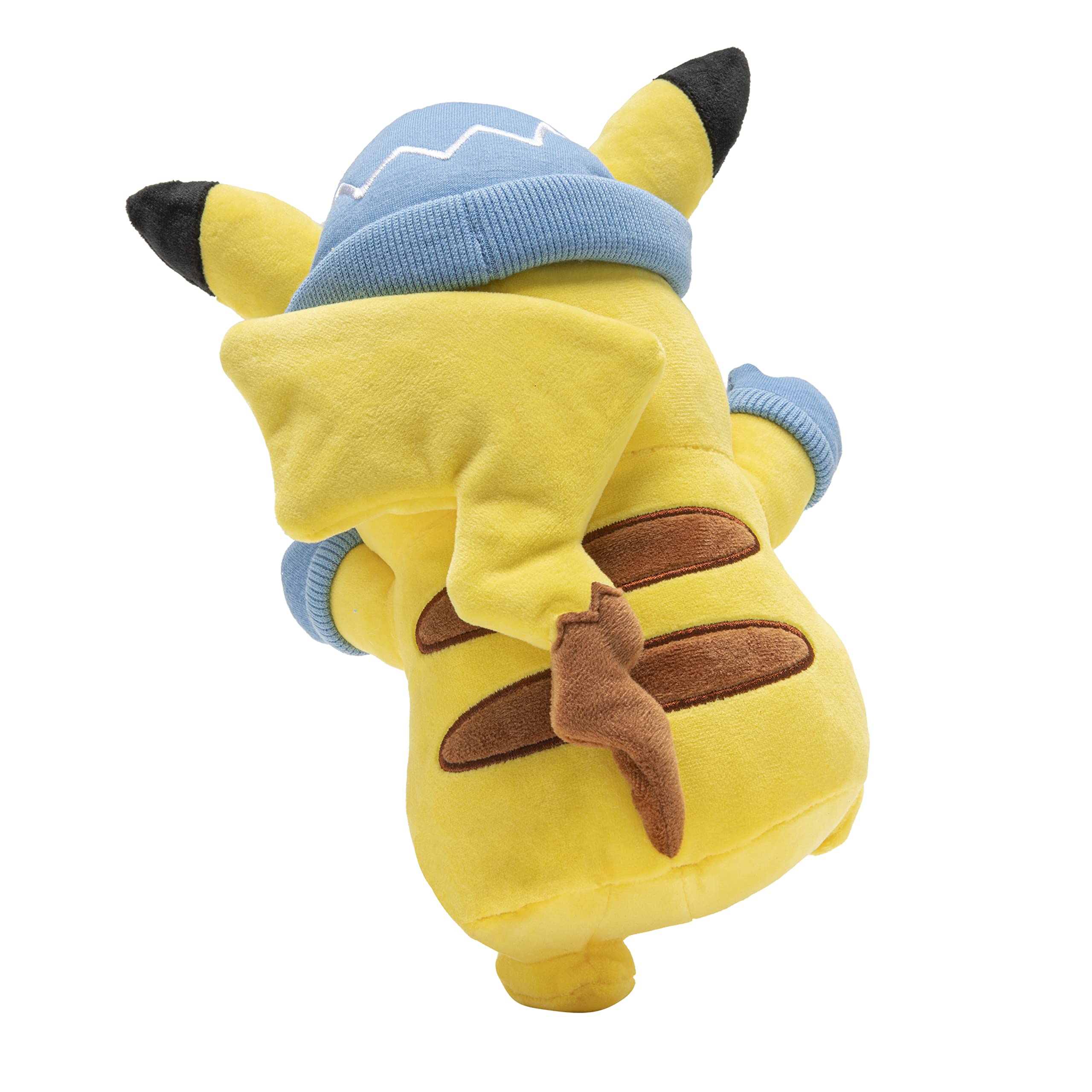 Pokémon 20cm Holiday Plush Pikachu with Winter Hat and Mittens Animal Battle Stuffed Feature Toys Kids Gift
