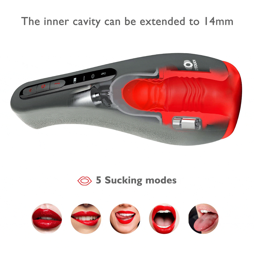 Sex Toys for Men Male Masturbator Oral Cup Adult Intimate Toys Male Vibrator Automatic Sex Machine Magic Massager with Vibrating Constant Heating Sucking Function