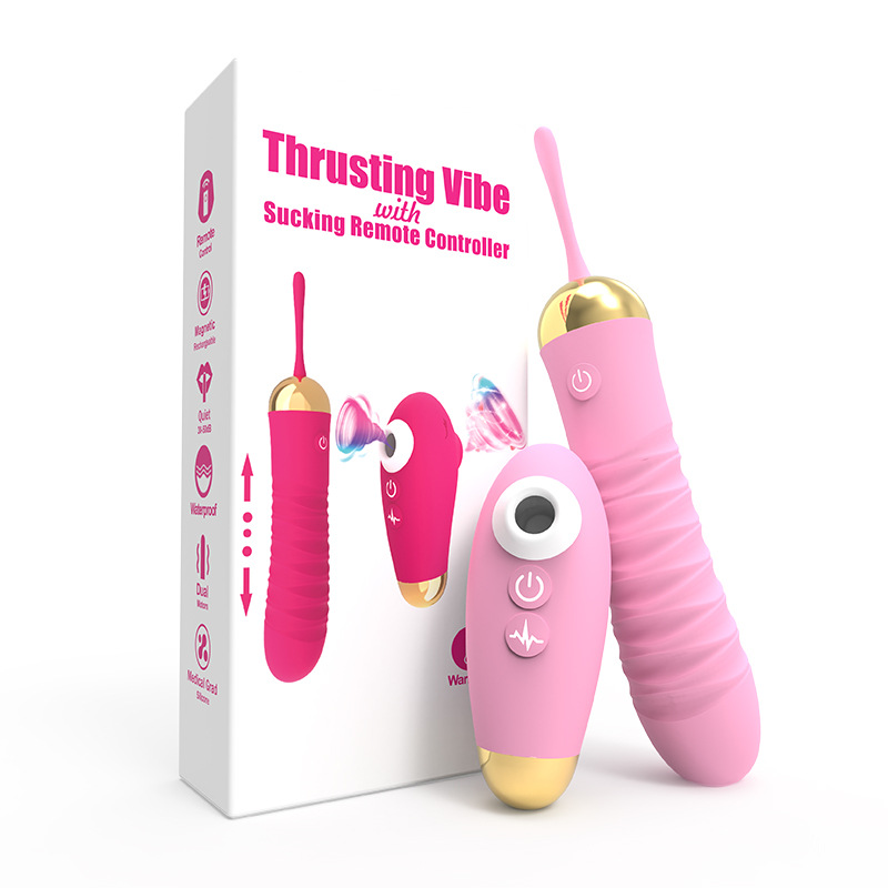 Vibrator Clitoral Licking Sex Toys Thrusting Dildo Personal Massager Suction Adult Products Accessories Remote Control for Couples Women Clit G Spot Stimulation Sexual Pleasure Tool