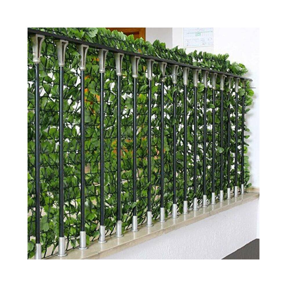 3M Artificial Lvy Leaf Hedge Roll Privacy Fence Screen Green Cover