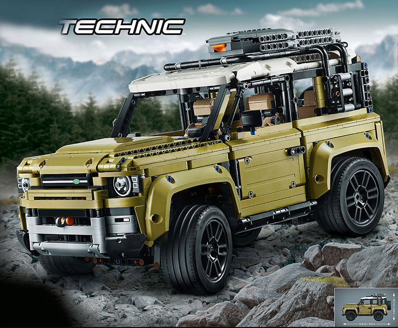 Compatible High Tech Car Series Supercar Land Rover Guardian Off-Road Vehicle Model Building Blocks Bricks 42110 Toys For Kids No Box